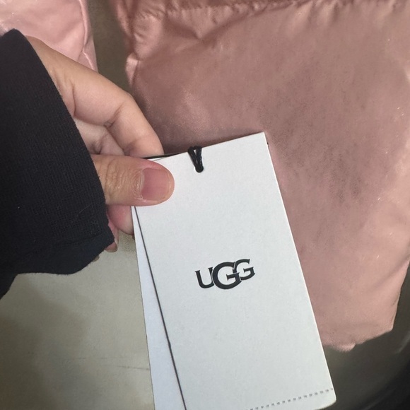 UGG Pink Quilted Puffer Jacket with High Collar Size S NWT - Picture 7 of 7